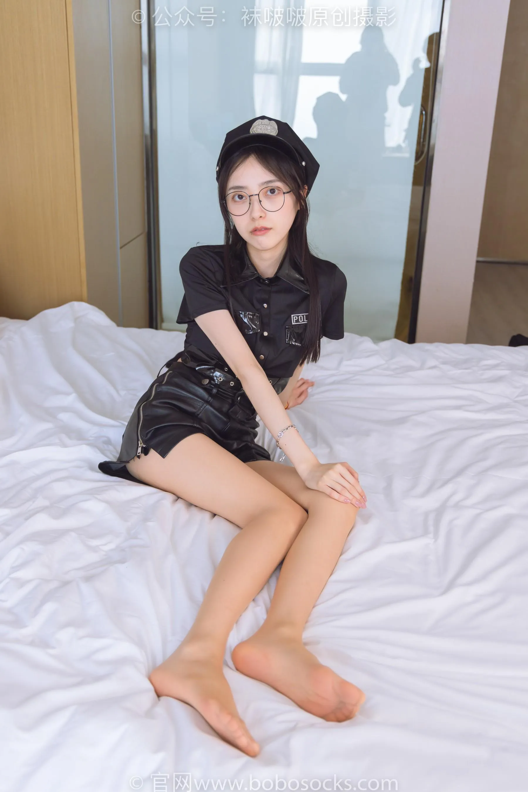 [BoBoSocks袜啵啵]NO.198 稚予-皮鞋、黑色小腿袜、高跟鞋、肉丝[23] [52P]插图8